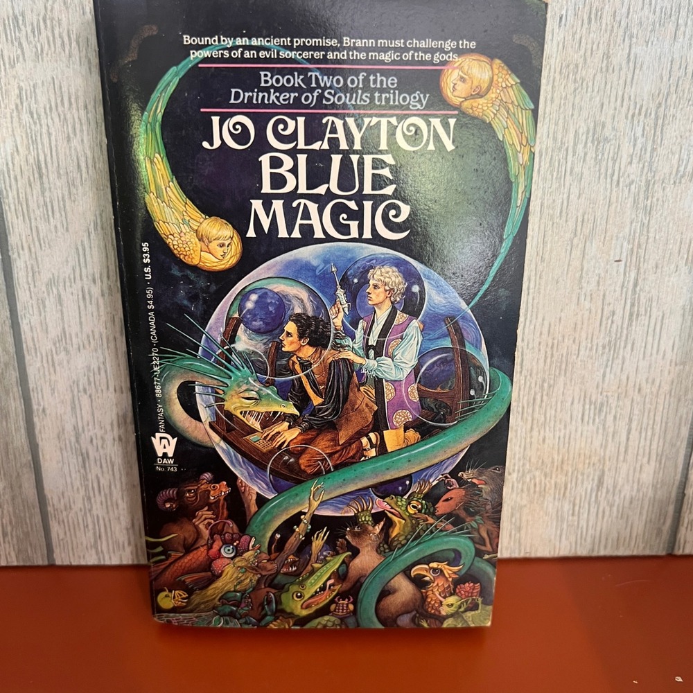 Blue Magic Jo Clayton DAW Books 1988 First Printing Drinker of Souls Book 2 PB